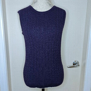 90s purple sweater vest
